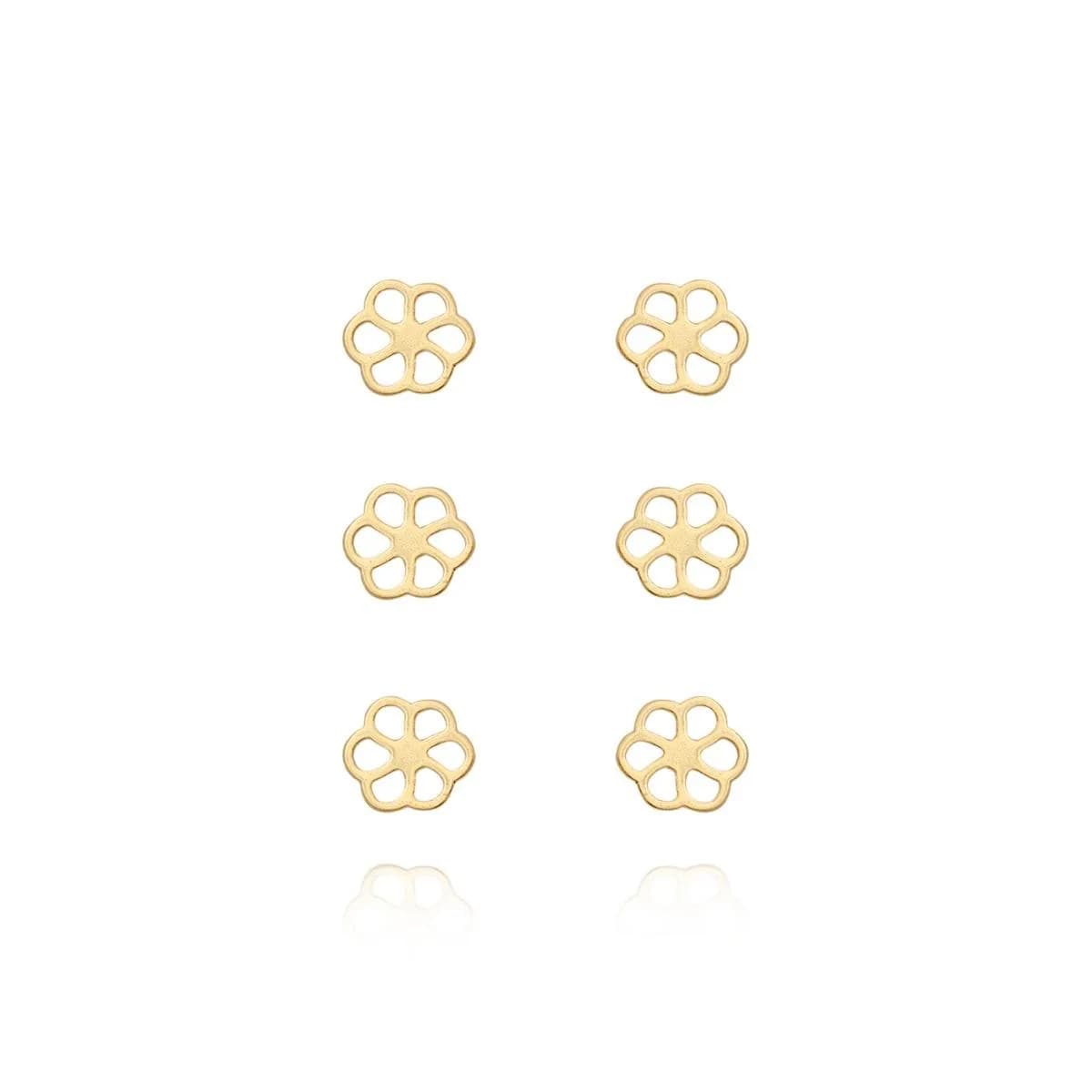 Brinco Infantil Tarraxa Baby Dourado