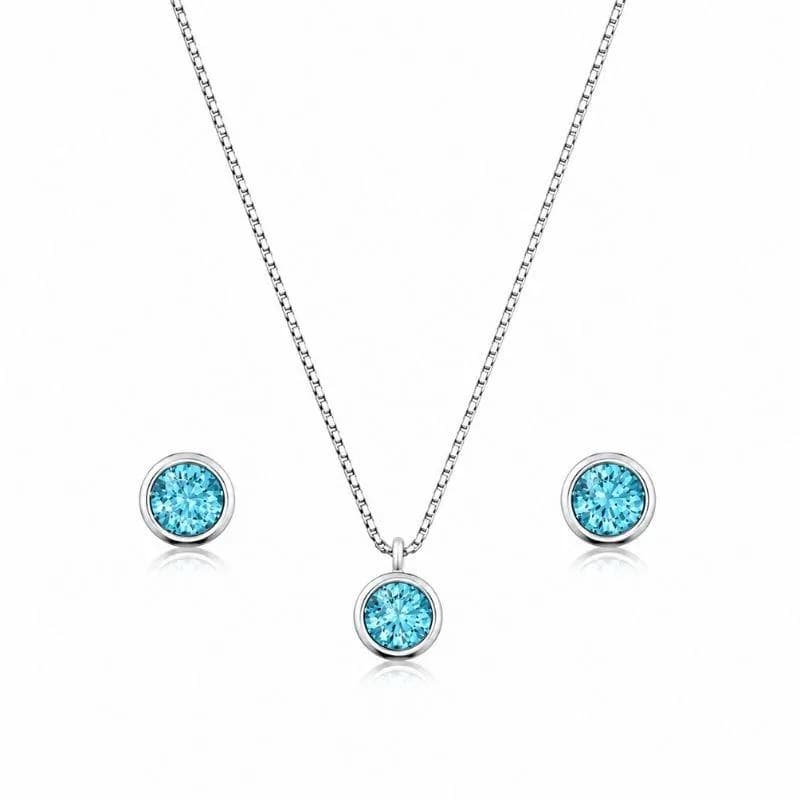 Conjunto Redondo Azul
