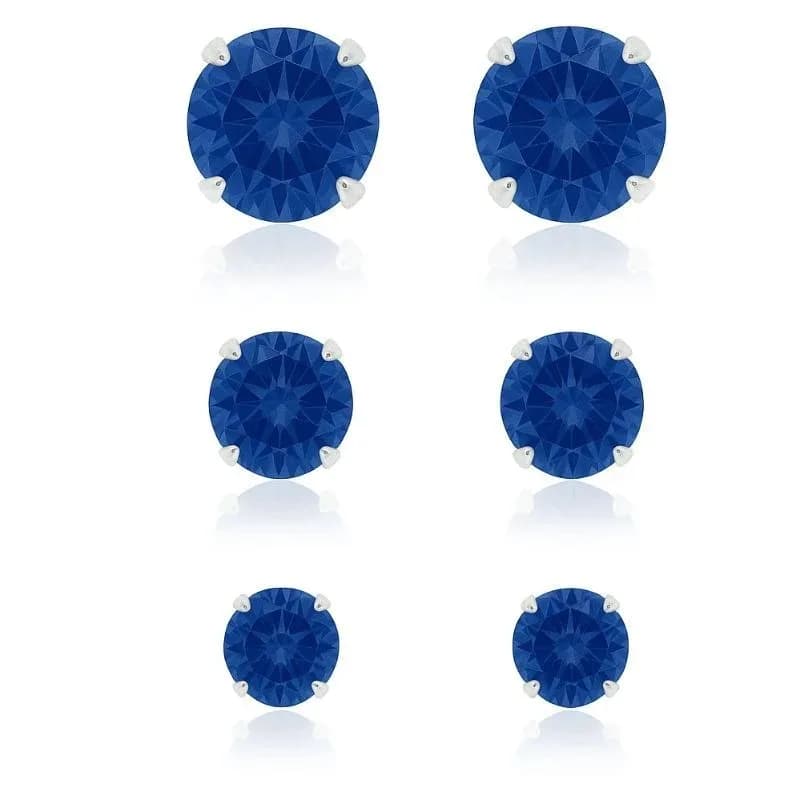Brinco Trio Redondo - Azul