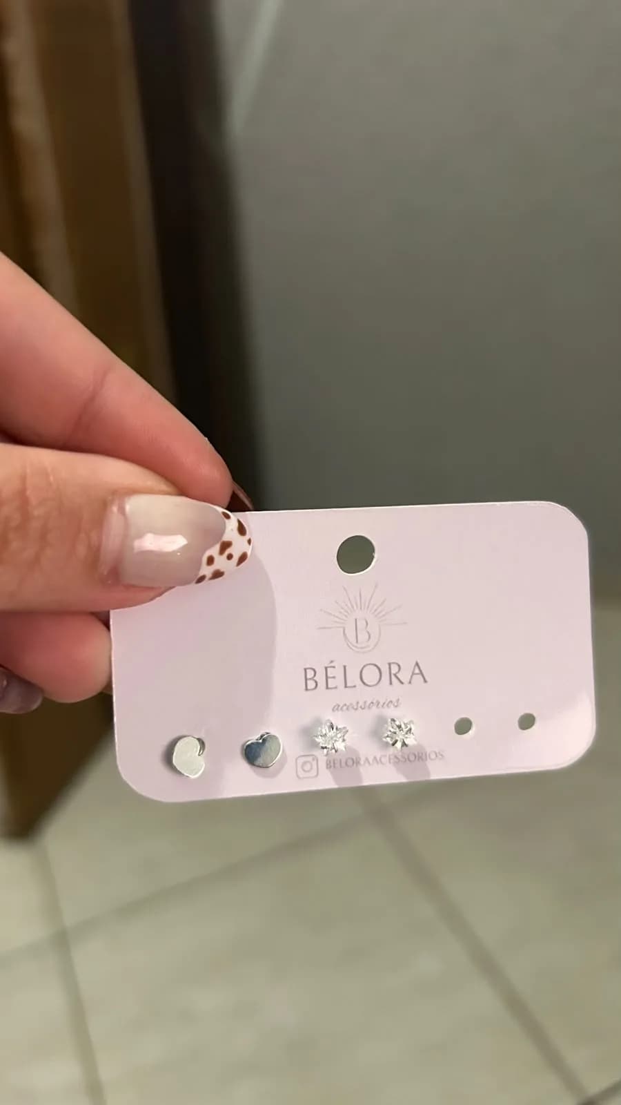 Brinco Duplinha Coração e Estrela
