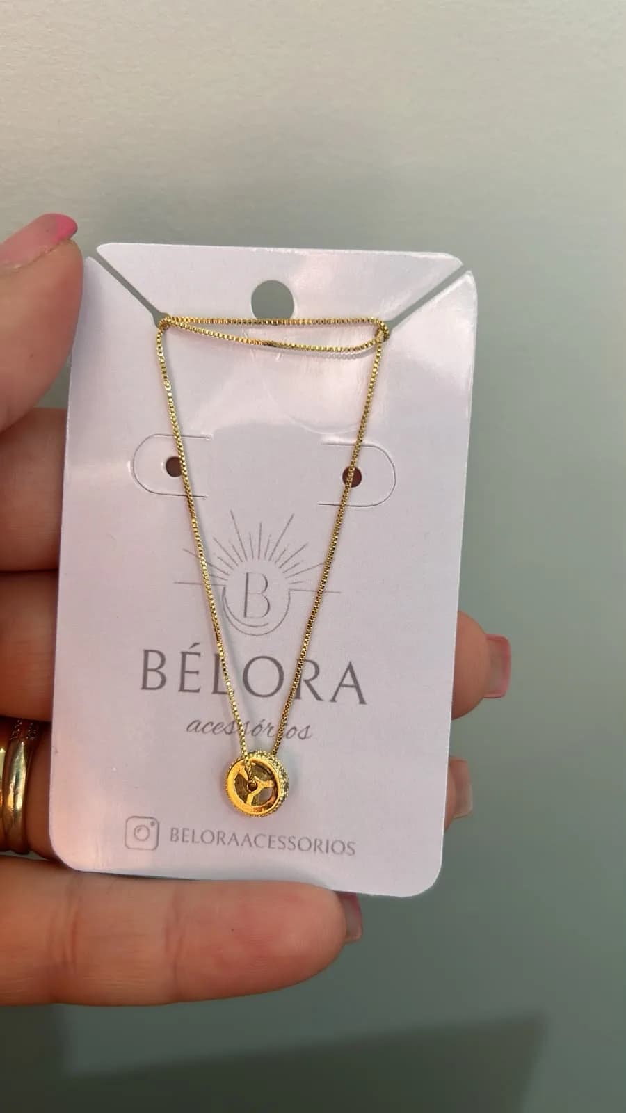 Colar Rodinha Cravejada